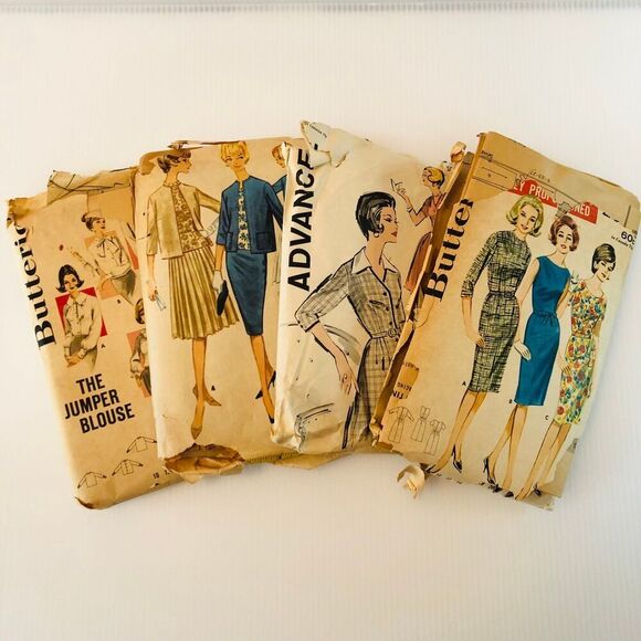Vintage Sewing Patterns from the 60s Set of 4 - Picture 1 of 12